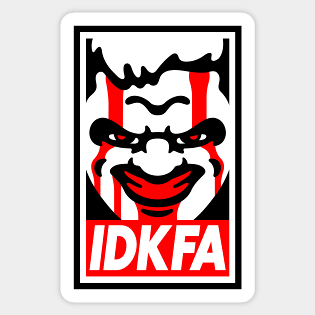 IDKFA Blood Sticker by demonigote